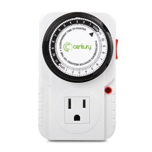 BN-LINK BND-60/U47 Indoor Mini 24-Hour Mechanical Outlet Timer, 3-Prong, 2-Pack
