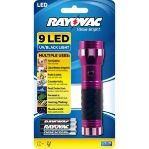 Escolite UV Flashlight Black Light, 51 LED 395 nM Ultraviolet Blacklight Detector for Dog Urine