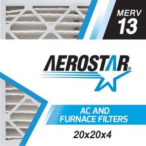 Aerostar Home Max 20x20x1 MERV 13 Pleated Air Filter