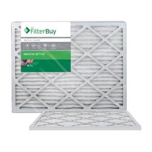FilterBuy AFB Silver 20x25x1 MERV 8 Pleated HVAC AC Furnace Air Filter, 4-Pack