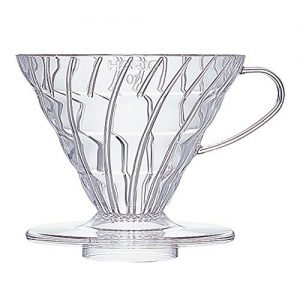 Hario V60 Plastic Coffee Dripper, Size 01, Brown