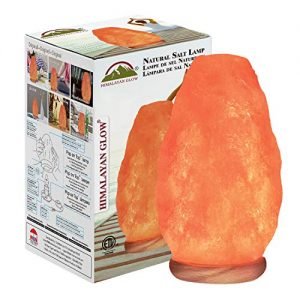 Himalayan Glow Natural Himalayan Salt Lamp, Crystal Salt Lamps, Real Wood Base