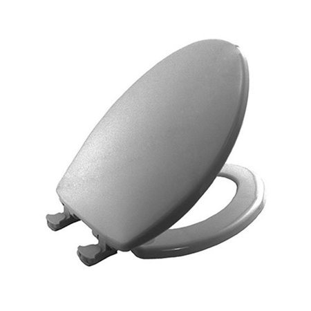 BEMIS 800EC 000 Plastic Toilet Seat with Easy Clean & Change Hinges, ROUND, White - DIYrule.com