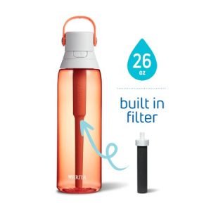 Brita Grand Pitcher with 1 Filter, Large 10 Cup, Black