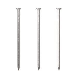 60pcs Hardware Nails, 3 Inches Nickel Plated Hanging Nails, Wall Nails for Hanging, Wood Nails, Long Nails (3 In)